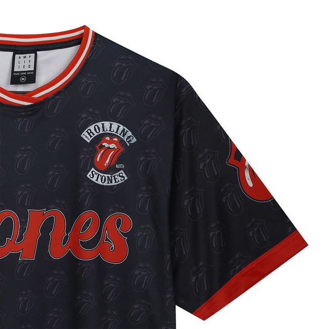 Black - Side - Amplified Unisex Adult Rock FC The Rolling Stones T-Shirt