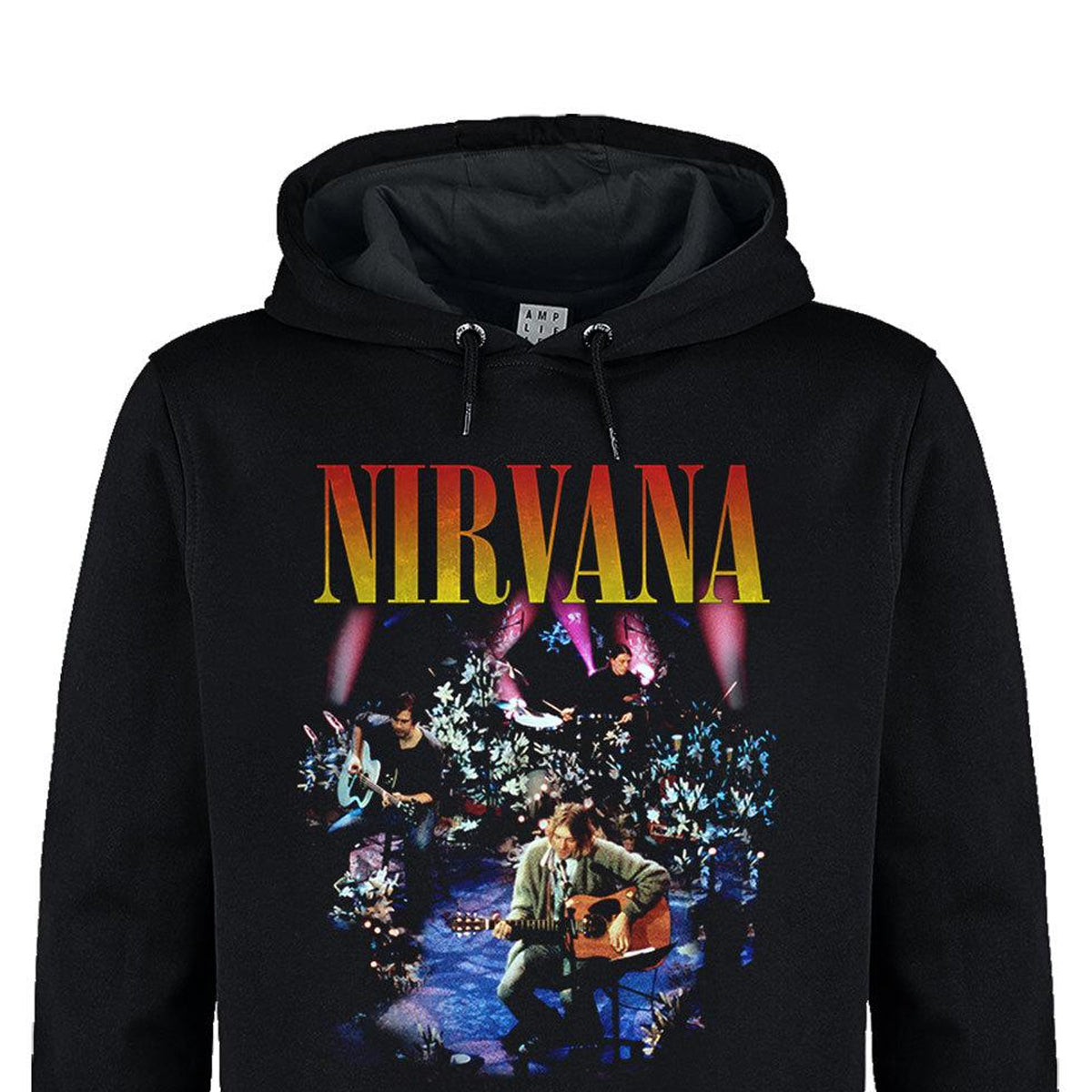 Black - Back - Amplified Unisex Adult Live In New York Nirvana Hoodie