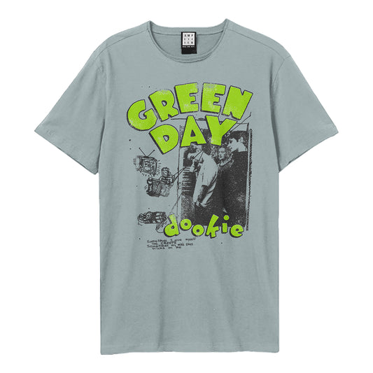 Strange Blue - Front - Amplified Unisex Adult Dookie Sketch Green Day T-Shirt