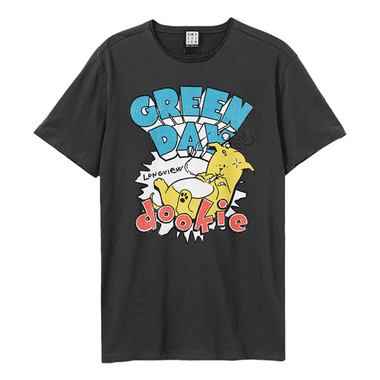 Charcoal - Front - Amplified Unisex Adult Dookie Longview Green Day T-Shirt