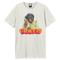 Vintage White - Front - Amplified Unisex Adult Peace Curtis Mayfield T-Shirt