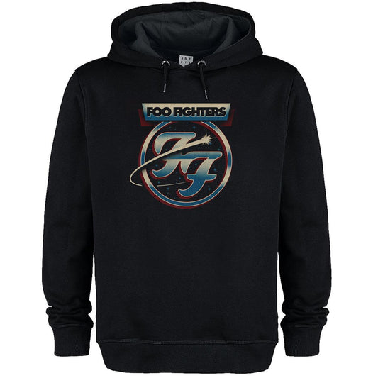Black - Front - Amplified Unisex Adult Chrome Galaxy Foo Fighters Hoodie
