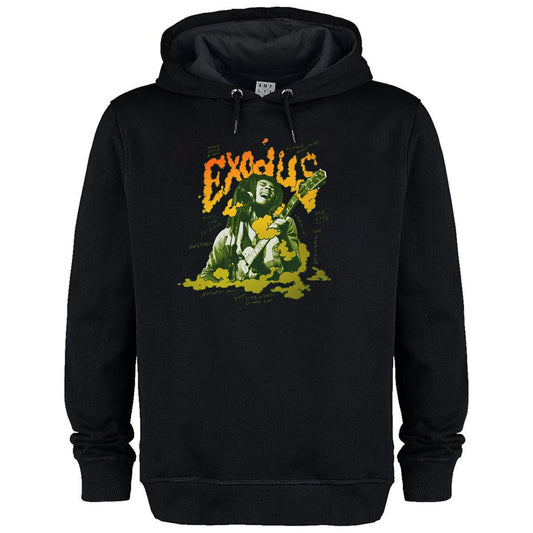 Black - Front - Amplified Unisex Adult Exodus Bob Marley Hoodie