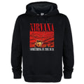 Black - Front - Amplified Unisex Adult Something In The Way Nirvana Hoodie