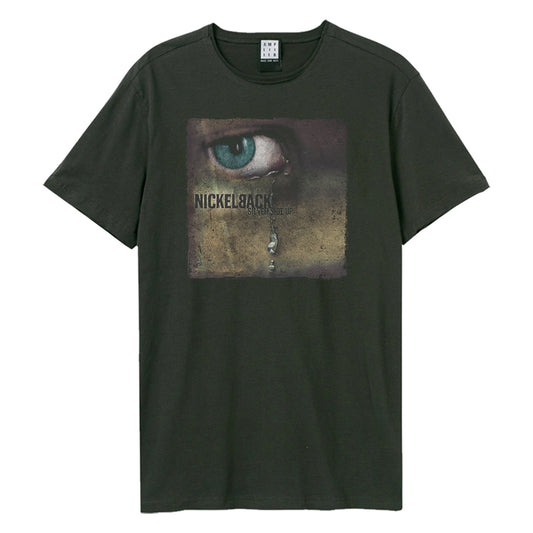 Charcoal - Front - Amplified Unisex Adult Silver Side Up Nickelback T-Shirt