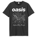 Charcoal - Front - Amplified Unisex Adult Definitely Maybe Oasis T-Shirt