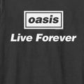 Charcoal - Back - Amplified Unisex Adult Live Forever Oasis T-Shirt