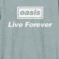 Strange Blue - Back - Amplified Unisex Adult Live Forever Oasis T-Shirt