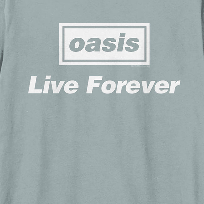 Strange Blue - Back - Amplified Unisex Adult Live Forever Oasis T-Shirt