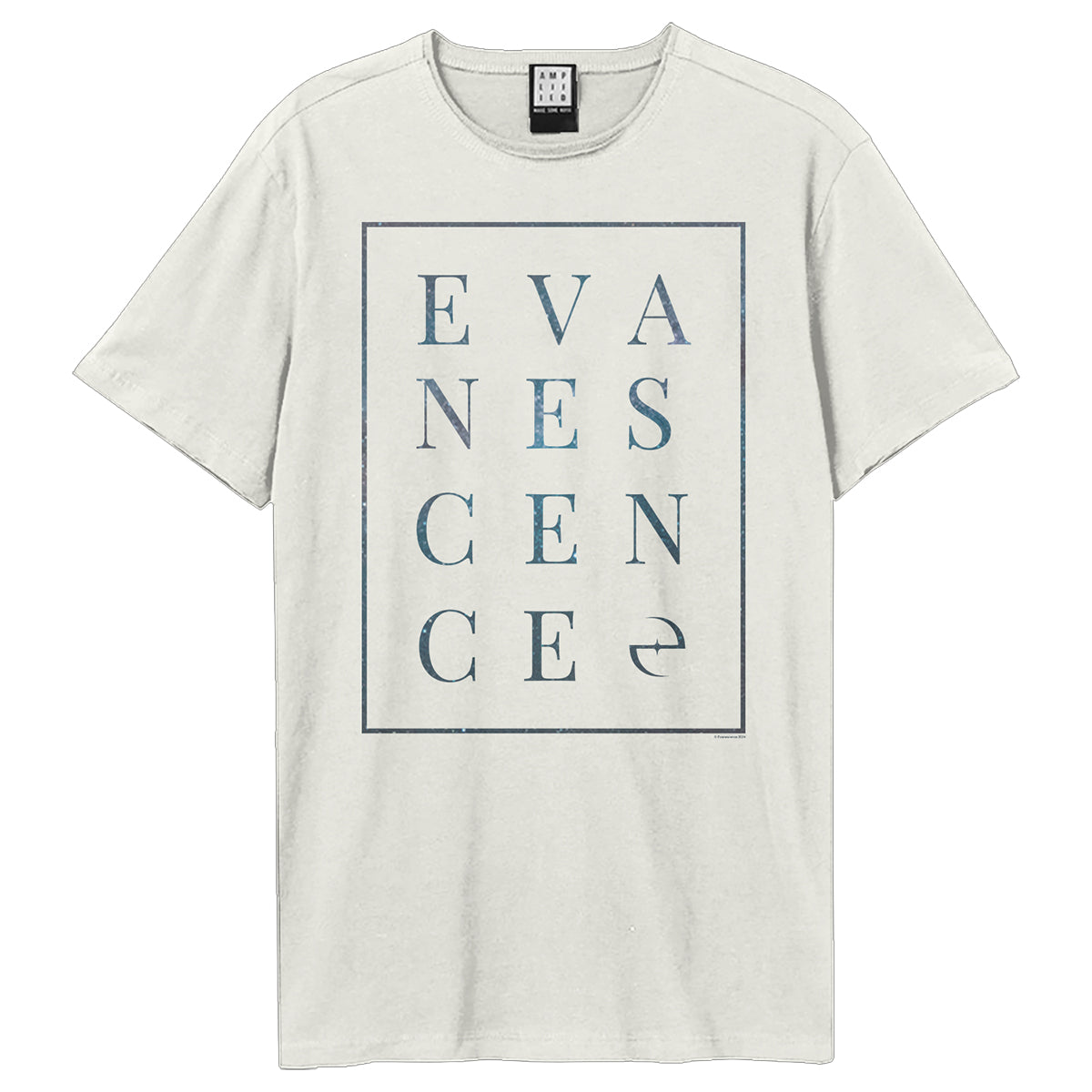 Vintage White - Front - Amplified Unisex Adult Block Evanescence T-Shirt