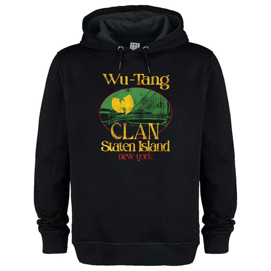 Black - Front - Amplified Unisex Adult Staten Island Wu-Tang Clan Hoodie
