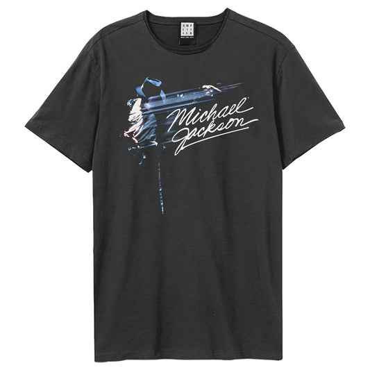 Charcoal - Front - Amplified Unisex Adult King Of Pop Michael Jackson T-Shirt