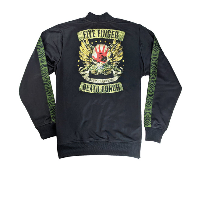 Black - Back - Amplified Mens Sin City FC Five Finger Death Punch Jacket