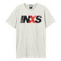 Vintage White - Front - Amplified Unisex Adult INXS Logo T-Shirt