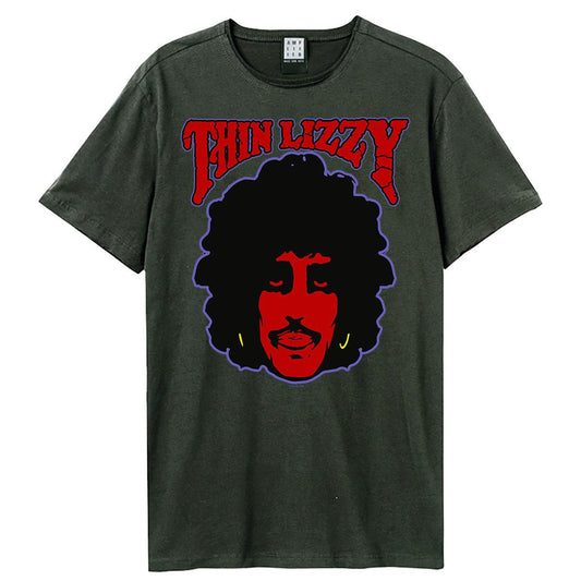 Charcoal - Front - Amplified Unisex Adult Philo Thin Lizzy T-Shirt