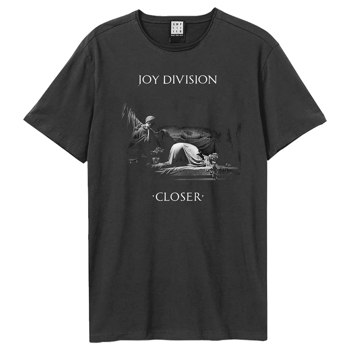 Charcoal - Front - Amplified Unisex Adult Closer Joy Division T-Shirt