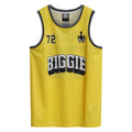 Yellow - Front - Amplified Mens Notorious Big Basketball Jersey