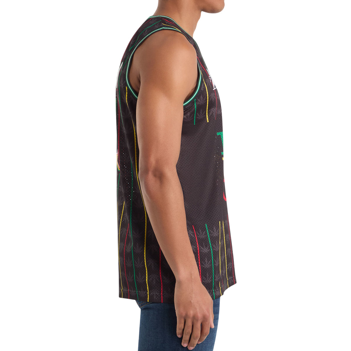Black - Lifestyle - Amplified Mens Destroyer Kiss Basketball Jersey