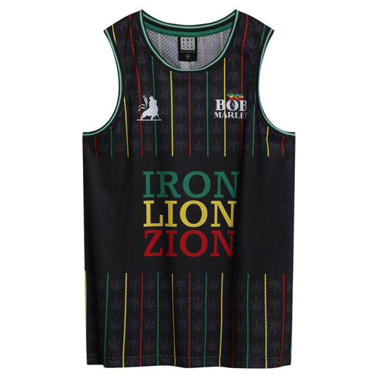 Black - Front - Amplified Mens Destroyer Kiss Basketball Jersey