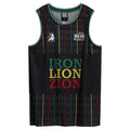 Black - Front - Amplified Mens Bob Marley Basketball Jersey