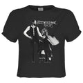 Charcoal - Front - Amplified Womens-Ladies Rumours Fleetwood Mac Crop Top