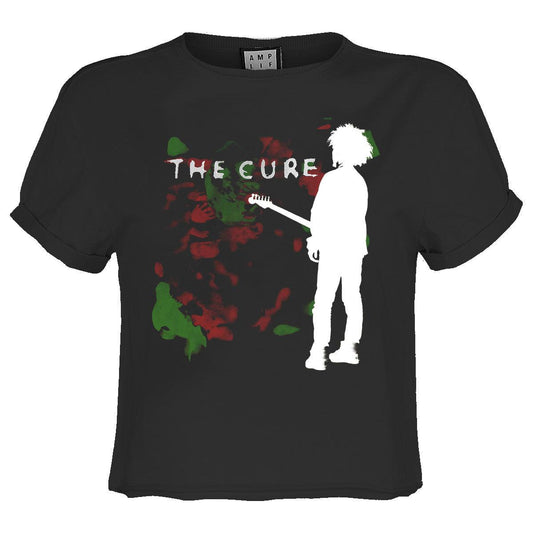 Charcoal - Front - Amplified Womens-Ladies The Cure Crop Top