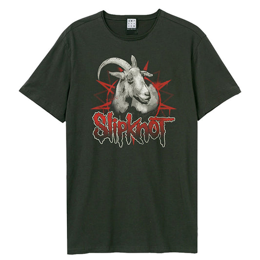 Charcoal - Front - Amplified Unisex Adult Goat Slipknot T-Shirt