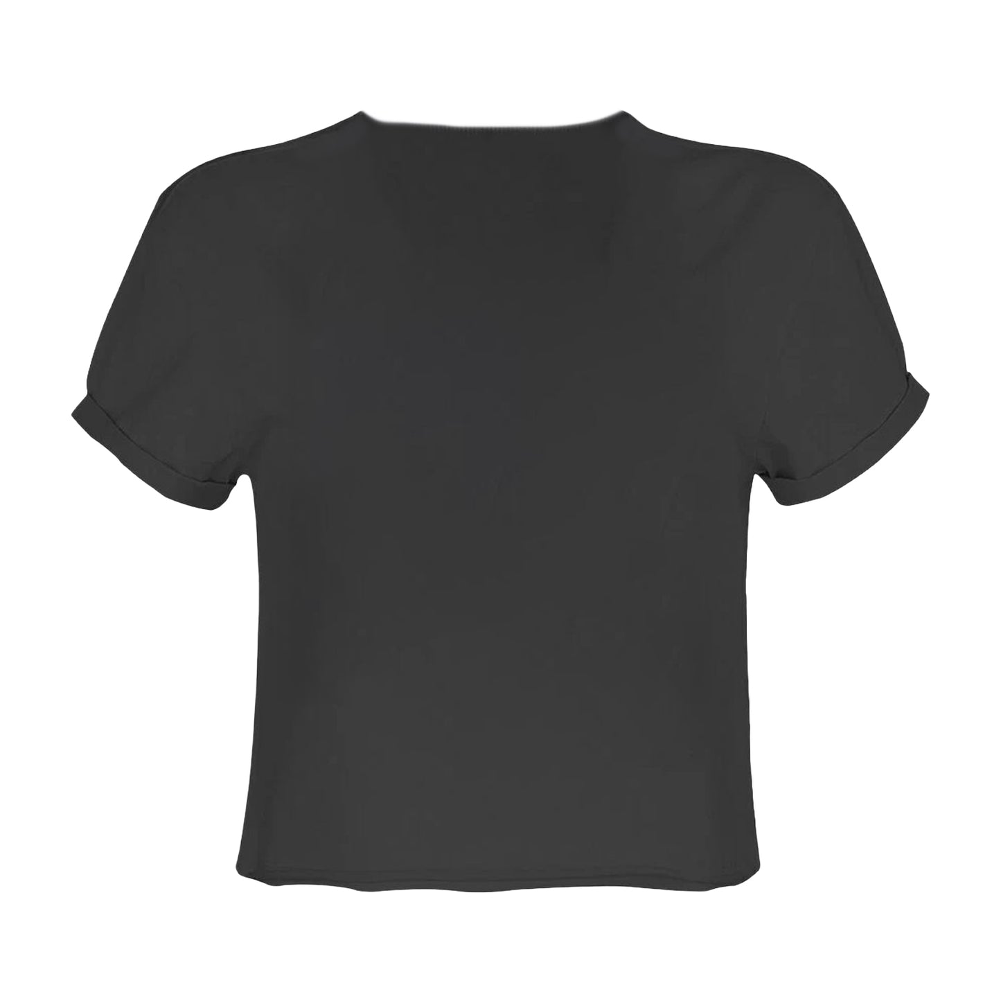 Charcoal - Back - Amplified Womens-Ladies Girls Girls Girls Motley Crue Crop Top