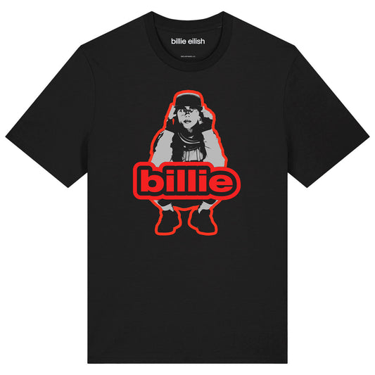 Black - Front - Amplified Unisex Adult Pre Tour Skate Billie Eilish T-Shirt