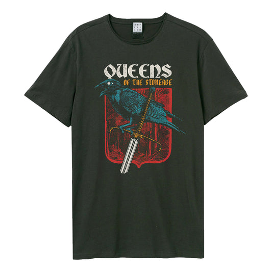 Charcoal - Front - Amplified Unisex Adult Sword And Crow Queens Of The Stone Age T-Shirt