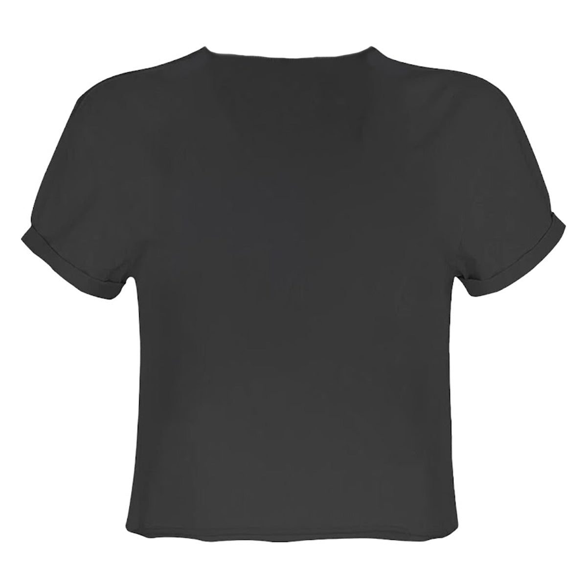 Charcoal - Back - Amplified Womens-Ladies Fear Of The Dark Iron Maiden Crop Top