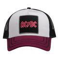 Beige-Black-Dark Red - Front - Amplified AC-DC Trucker Cap