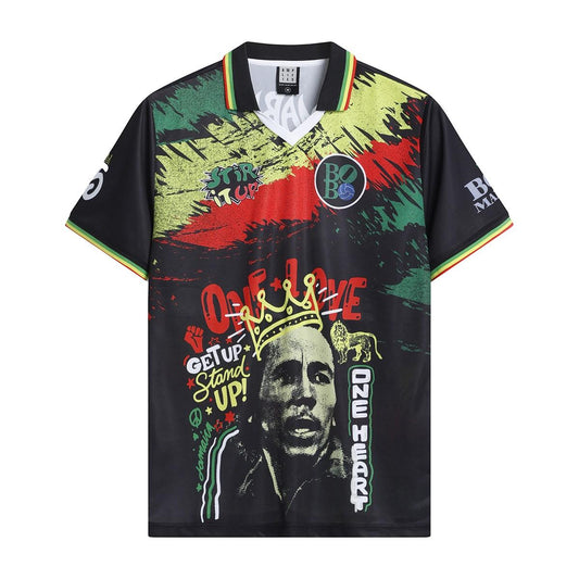Multicoloured - Front - Amplified Unisex Adult One Love Bob Marley Jersey