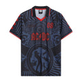 Black-Red-Dark Blue - Front - Amplified Unisex Adult Black Ice AC-DC Jersey