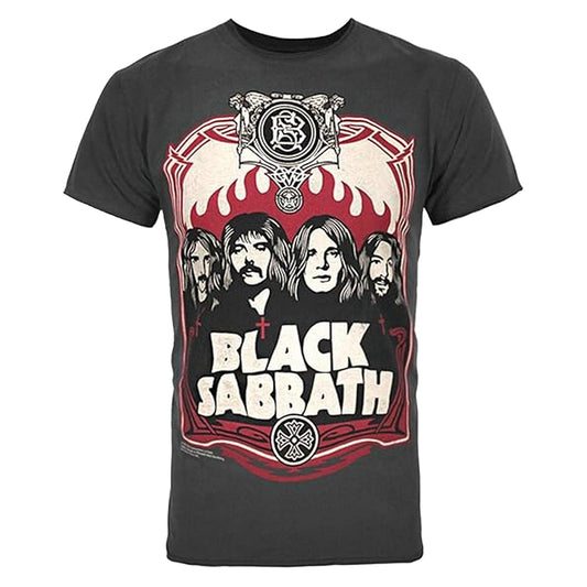 Charcoal - Front - Amplified Unisex Adult 1972 Black Sabbath T-Shirt