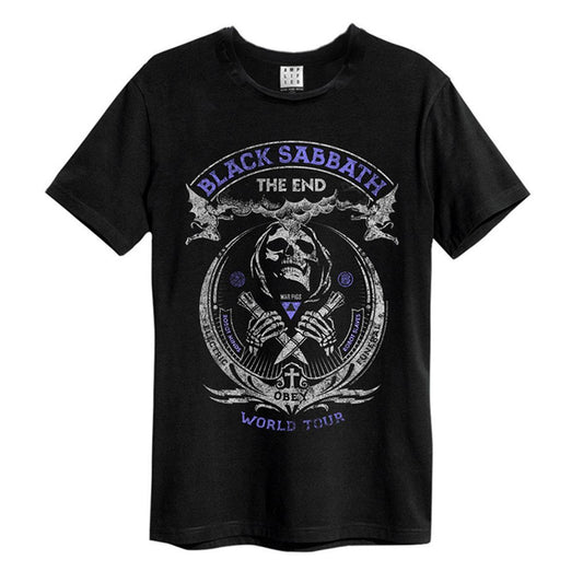 Black - Front - Amplified Unisex Adult The End Black Sabbath T-Shirt
