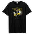 Black - Front - Amplified Unisex Adult Back To Back Twenty One Pilots T-Shirt