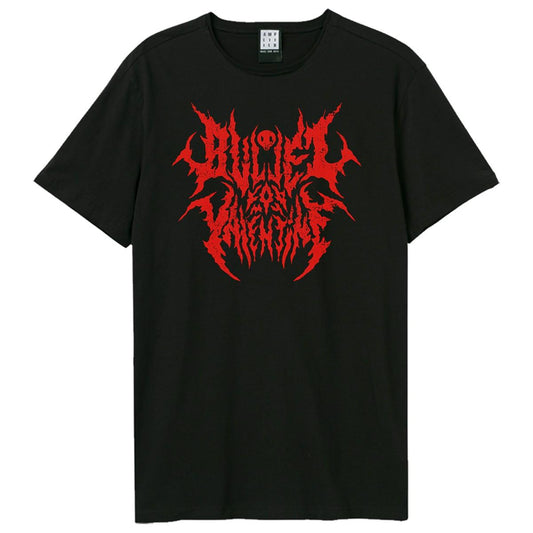 Black - Front - Amplified Unisex Adult Black Metal Font Bullet For My Valentine T-Shirt