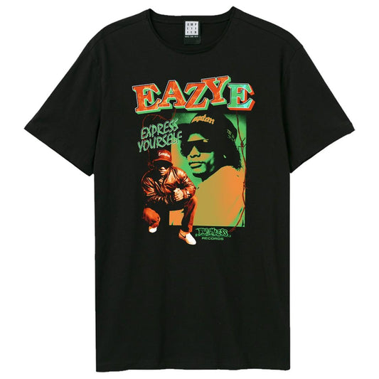 Black - Front - Amplified Unisex Adult Ruthless Records Eazy-E T-Shirt