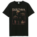 Black - Front - Amplified Unisex Adult Beat Down In Fear Seether T-Shirt