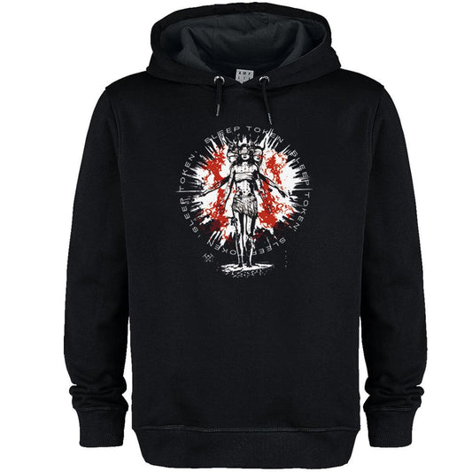 Black - Front - Amplified Unisex Adult Rain Sleep Token Hoodie