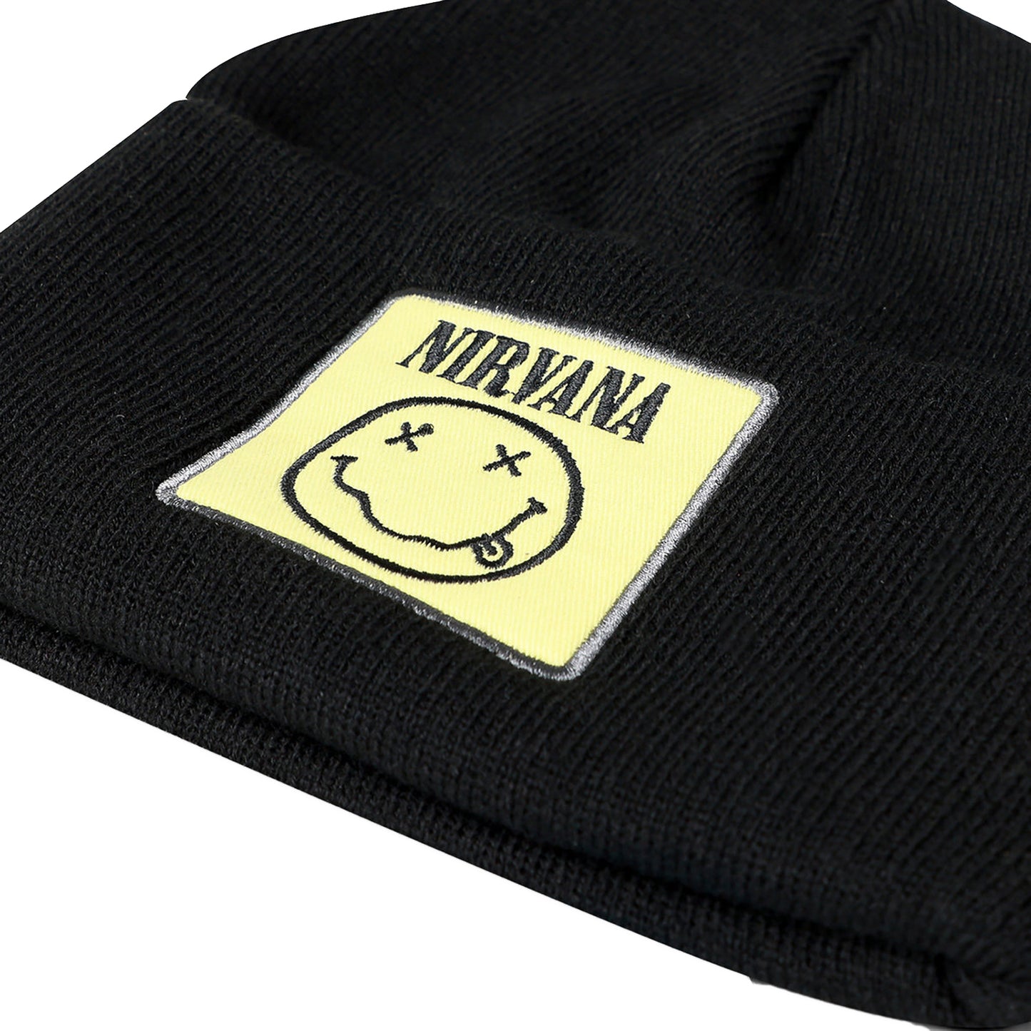 Black - Back - Amplified Nirvana Logo Beanie