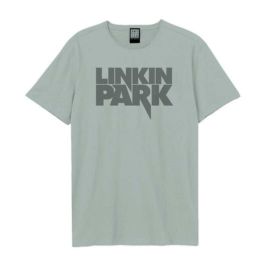 Strange Blue - Front - Amplified Unisex Adult Linkin Park Logo T-Shirt