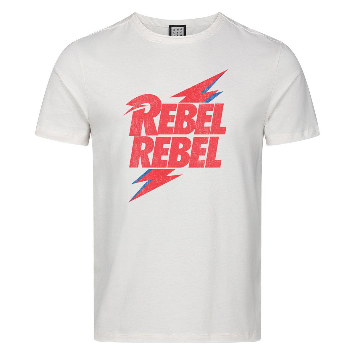 Vintage White - Front - David Bowie Unisex Adult Rebel Rebel T-Shirt