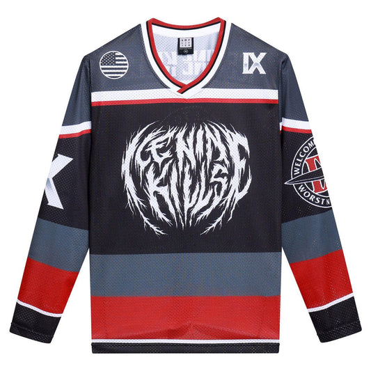 Black - Front - Amplified Unisex Adult Ice Nine Kills Hockey Jersey