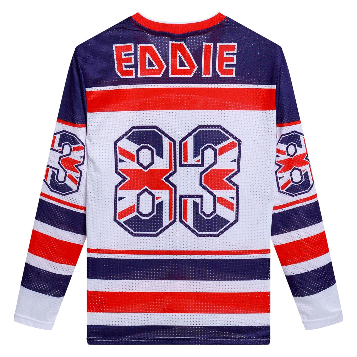 White - Back - Amplified Unisex Adult Iron Maiden Hockey Jersey