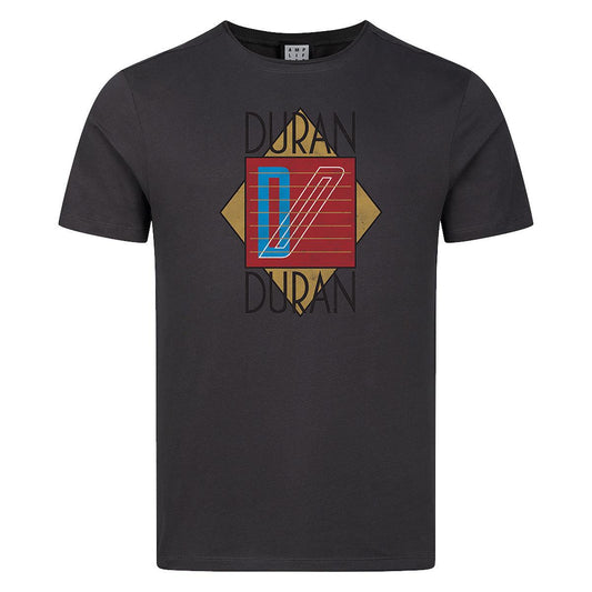 Charcoal - Front - Amplified Unisex Adult Duran Duran Logo T-Shirt