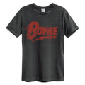 Charcoal - Front - Amplified Unisex Adult David Bowie Logo T-Shirt