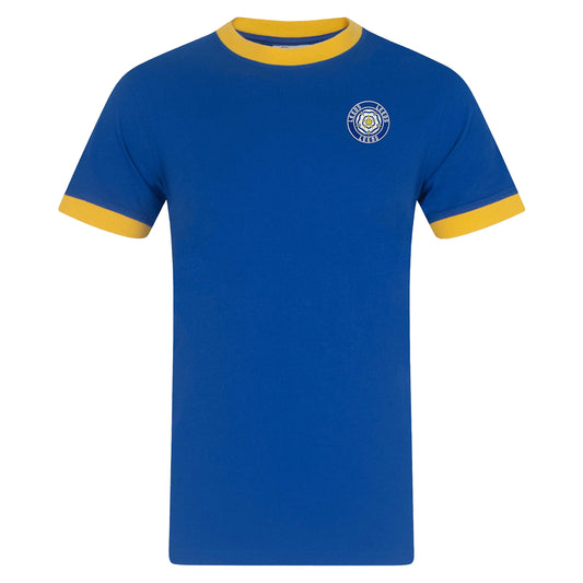 Royal Blue - Front - Leeds United FC Mens Retro T-Shirt