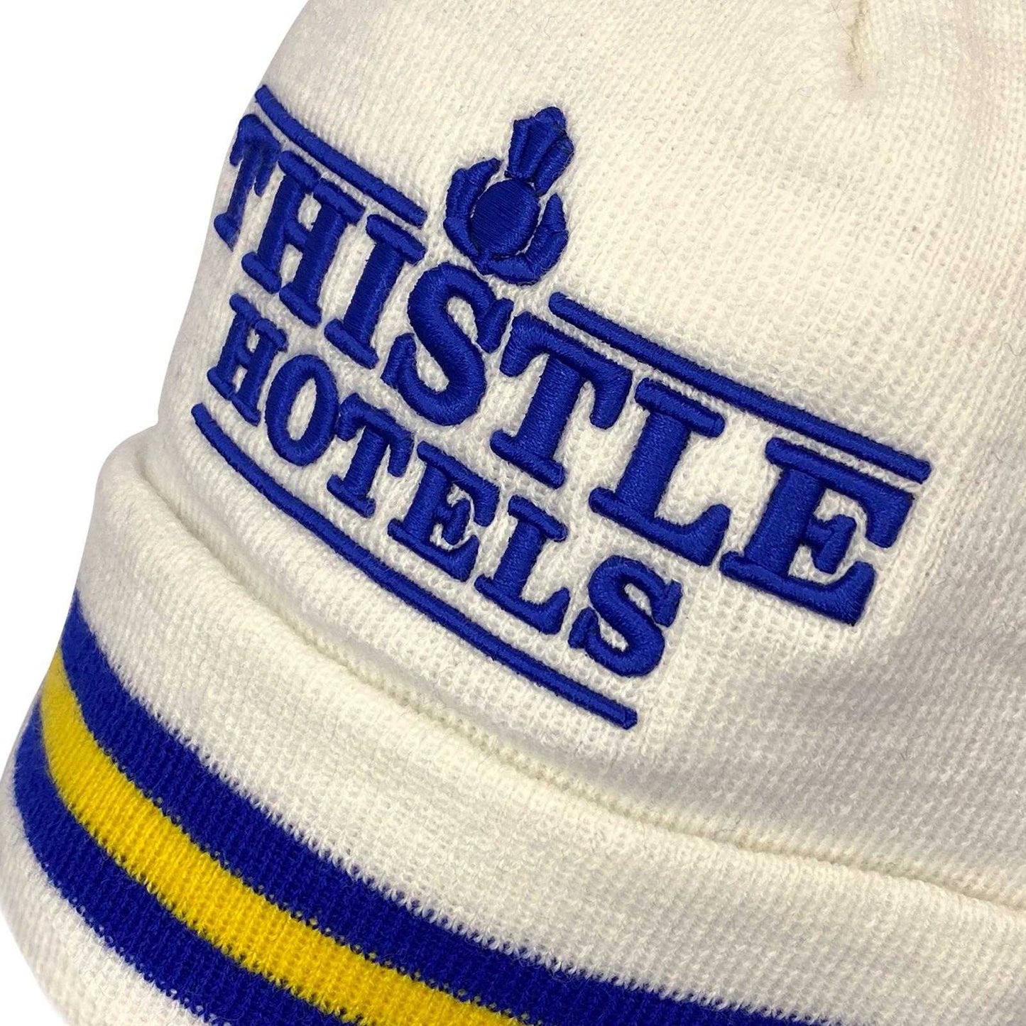 White - Close up - Fan Originals Leeds 93 Home Kit Beanie
